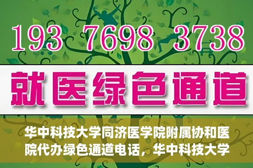 华中科技大学同济医学院附属协和医院代办绿色通道电话，华中科技大学同济医学院附属协和医院绿色通道电话代办服务详解
