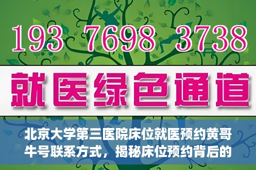 北京大学第三医院床位就医预约黄哥牛号联系方式，揭秘床位预约背后的故事，北京大学第三医院黄哥牛号联系方式曝光
