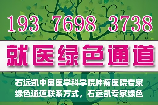 石远凯中国医学科学院肿瘤医院专家绿色通道联系方式，石远凯专家绿色通道联系方式，中国医学科学院肿瘤医院权威解读与预约指南