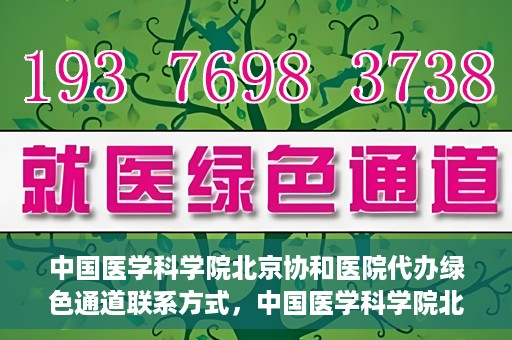中国医学科学院北京协和医院代办绿色通道联系方式，中国医学科学院北京协和医院绿色通道代办服务联系方式揭秘