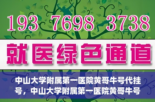 中山大学附属第一医院黄哥牛号代挂号，中山大学附属第一医院黄哥牛号助您解决挂号难题