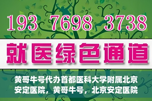 黄哥牛号代办首都医科大学附属北京安定医院，黄哥牛号，北京安定医院代办服务详解