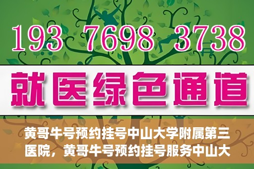 黄哥牛号预约挂号中山大学附属第三医院，黄哥牛号预约挂号服务中山大学附属第三医院，轻松就医新体验