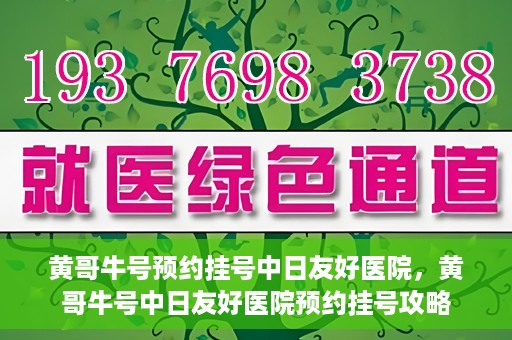 黄哥牛号预约挂号中日友好医院，黄哥牛号中日友好医院预约挂号攻略