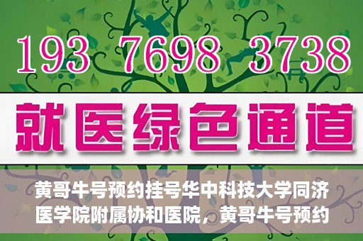 黄哥牛号预约挂号华中科技大学同济医学院附属协和医院，黄哥牛号预约挂号，华中科技大学同济医学院附属协和医院就医新体验