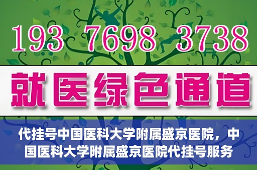 代挂号中国医科大学附属盛京医院，中国医科大学附属盛京医院代挂号服务详解
