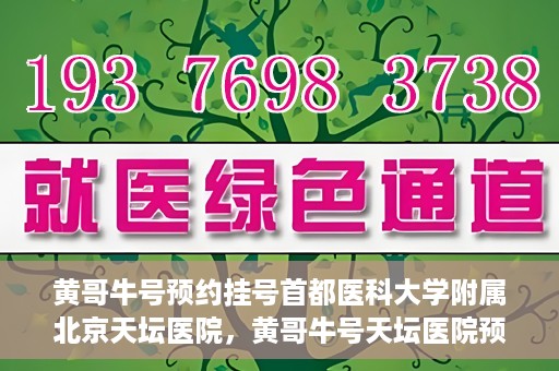 黄哥牛号预约挂号首都医科大学附属北京天坛医院，黄哥牛号天坛医院预约挂号攻略，轻松预约首都医科大学附属北京天坛医院