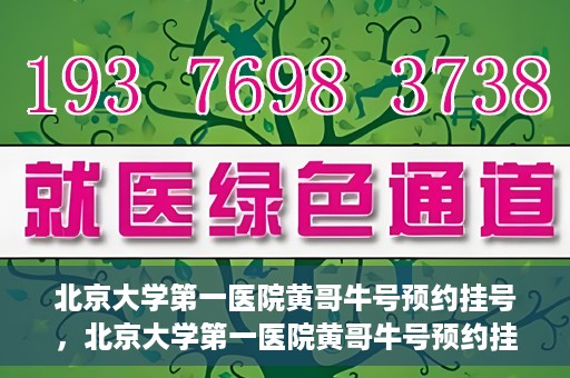 北京大学第一医院黄哥牛号预约挂号，北京大学第一医院黄哥牛号预约挂号攻略，轻松挂号，无忧就医体验