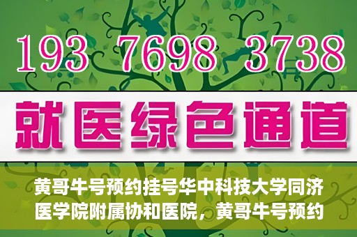 黄哥牛号预约挂号华中科技大学同济医学院附属协和医院，黄哥牛号预约挂号，华中科技大学同济医学院附属协和医院就医新体验