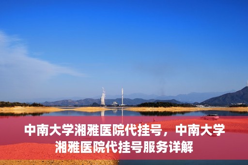 中南大学湘雅医院代挂号，中南大学湘雅医院代挂号服务详解