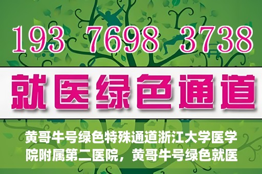 黄哥牛号绿色特殊通道浙江大学医学院附属第二医院，黄哥牛号绿色就医通道，浙江大学医学院附属第二医院的探索与实践