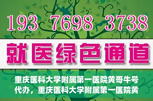 重庆医科大学附属第一医院黄哥牛号代办，重庆医科大学附属第一医院黄哥牛号代办服务详解