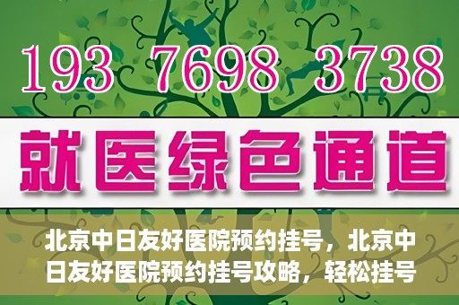 北京中日友好医院预约挂号，北京中日友好医院预约挂号攻略，轻松挂号，就医无忧
