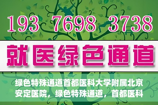 绿色特殊通道首都医科大学附属北京安定医院，绿色特殊通道，首都医科大学附属北京安定医院的探索与实践