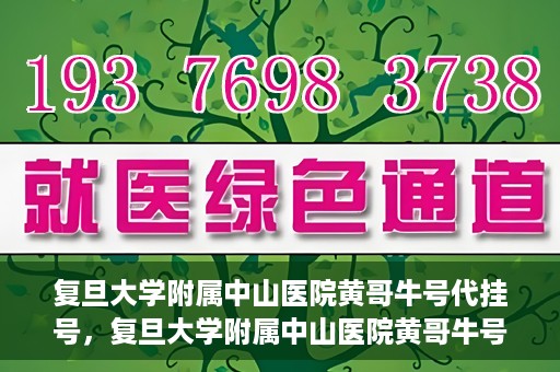 复旦大学附属中山医院黄哥牛号代挂号，复旦大学附属中山医院黄哥牛号代挂号背后的故事与真相探索