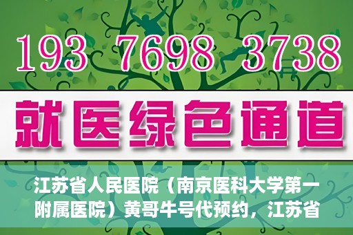 江苏省人民医院（南京医科大学第一附属医院）黄哥牛号代预约，江苏省人民医院（南京医科大学第一附属医院）黄哥牛号预约服务解析