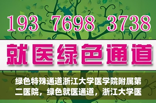 绿色特殊通道浙江大学医学院附属第二医院，绿色就医通道，浙江大学医学院附属第二医院的探索与实践