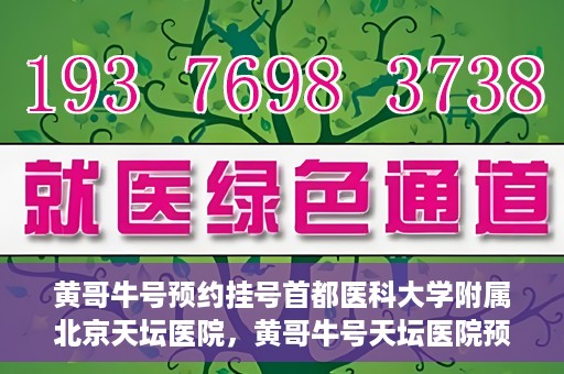 黄哥牛号预约挂号首都医科大学附属北京天坛医院，黄哥牛号天坛医院预约挂号攻略，轻松预约首都医科大学附属北京天坛医院