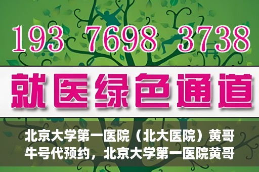 北京大学第一医院（北大医院）黄哥牛号代预约，北京大学第一医院黄哥牛号预约服务解析