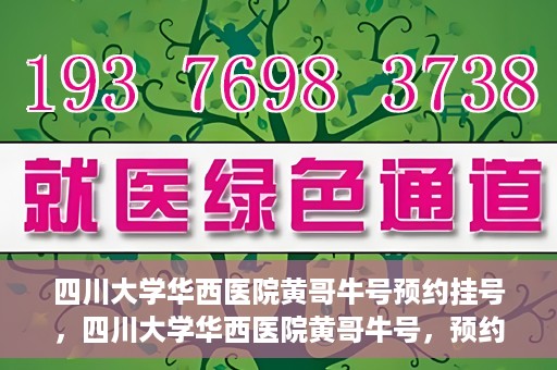 四川大学华西医院黄哥牛号预约挂号，四川大学华西医院黄哥牛号，预约挂号攻略与指南