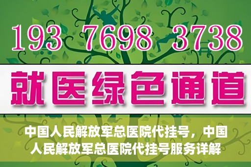 中国人民解放军总医院代挂号，中国人民解放军总医院代挂号服务详解