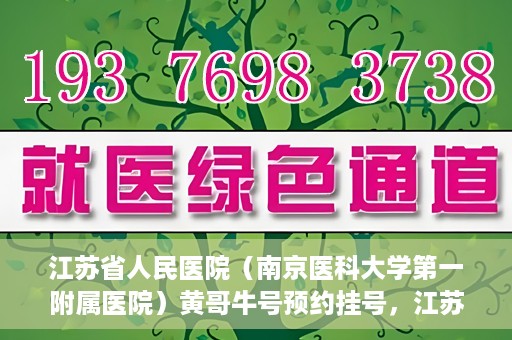 江苏省人民医院（南京医科大学第一附属医院）黄哥牛号预约挂号，江苏省人民医院（南京医科大学第一附属医院）黄哥牛号预约挂号攻略
