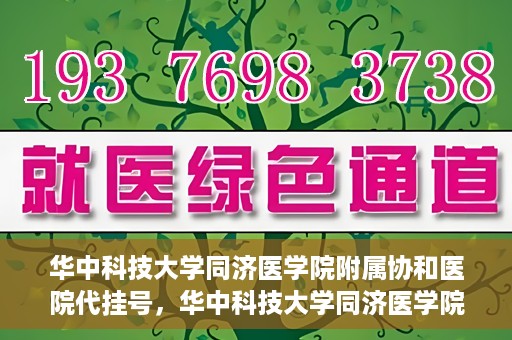 华中科技大学同济医学院附属协和医院代挂号，华中科技大学同济医学院附属协和医院代挂号服务详解