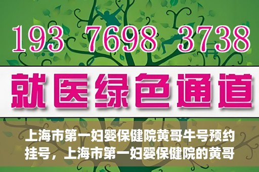 上海市第一妇婴保健院黄哥牛号预约挂号，上海市第一妇婴保健院的黄哥牛号预约挂号指南