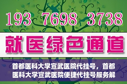 首都医科大学宣武医院代挂号，首都医科大学宣武医院便捷代挂号服务解析