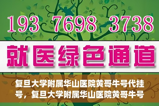 复旦大学附属华山医院黄哥牛号代挂号，复旦大学附属华山医院黄哥牛号代挂号服务详解