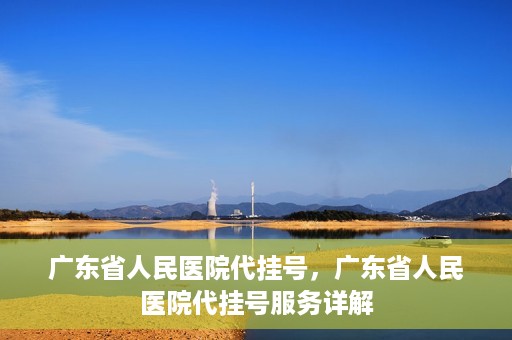 广东省人民医院代挂号，广东省人民医院代挂号服务详解