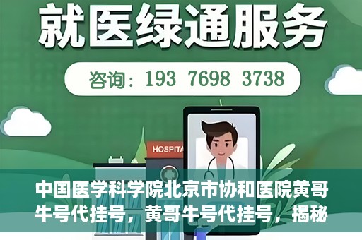 中国医学科学院北京市协和医院黄哥牛号代挂号，黄哥牛号代挂号，揭秘中国医学科学院北京市协和医院挂号背后的故事