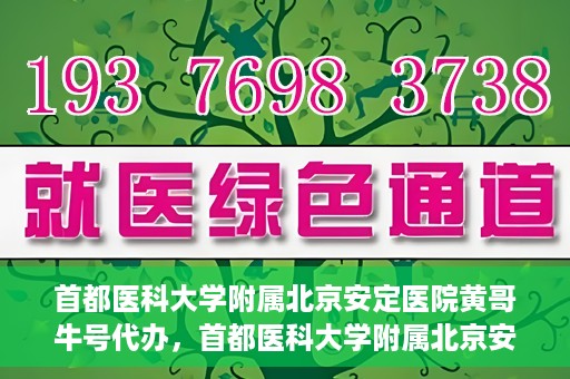 首都医科大学附属北京安定医院黄哥牛号代办，首都医科大学附属北京安定医院，黄哥牛号代办服务解析