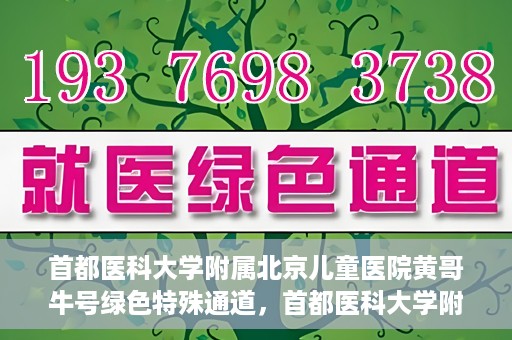 首都医科大学附属北京儿童医院黄哥牛号绿色特殊通道，首都医科大学附属北京儿童医院，黄哥牛号绿色特殊通道，助力儿童健康之路