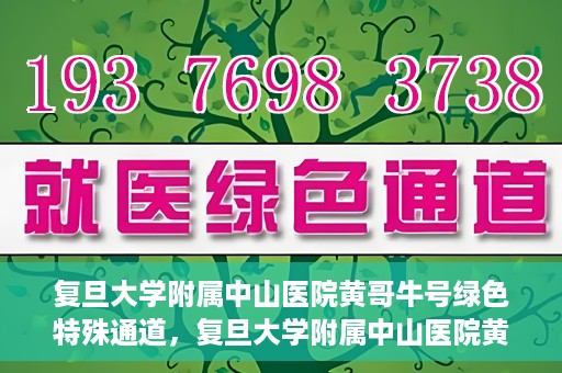 复旦大学附属中山医院黄哥牛号绿色特殊通道，复旦大学附属中山医院黄哥牛号，绿色特殊通道开启健康之门